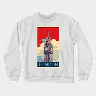 London in Shepard Fairey style Crewneck Sweatshirt